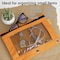 Bazic Products Pencil Pouch with 3-Ring and Mesh Window, Retro Pastel Colors, PK12, 12PK 810 - alternate 2